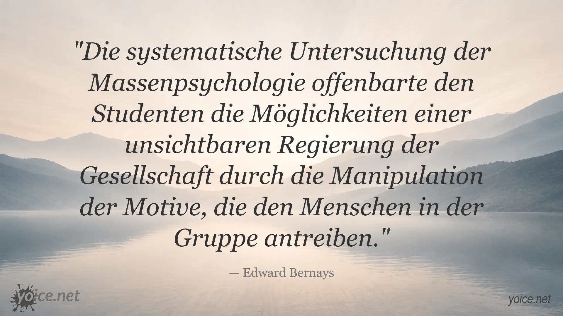 Zitat über Massenpsychologie und unsichtbare Regierung von Edward Bernays