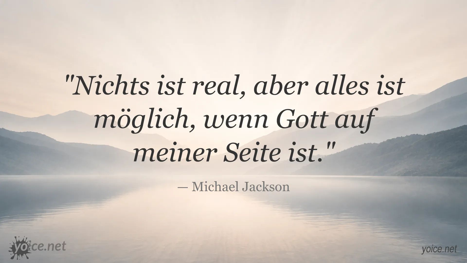 Inspirierendes Zitatbild mit einem Zitat von Michael Jackson