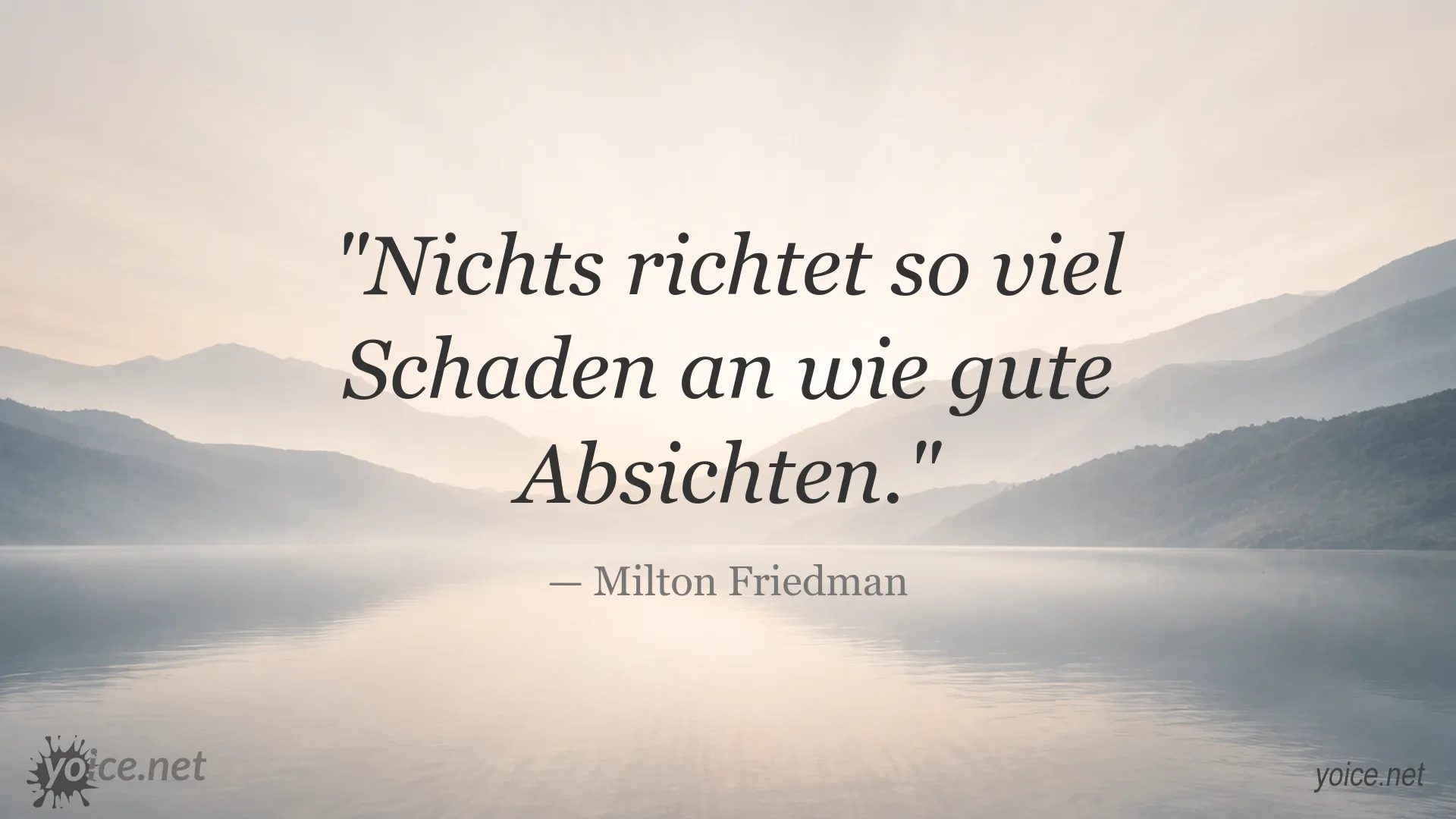 Zitatbild mit einem Zitat von Milton Friedman