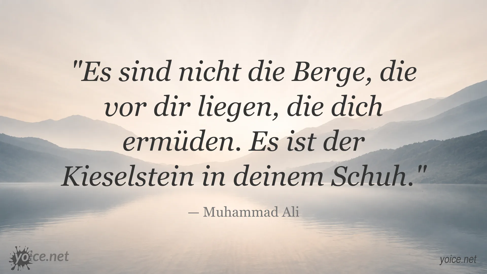 Inspirierendes Zitat von Muhammad Ali über wahre Hindernisse im Leben