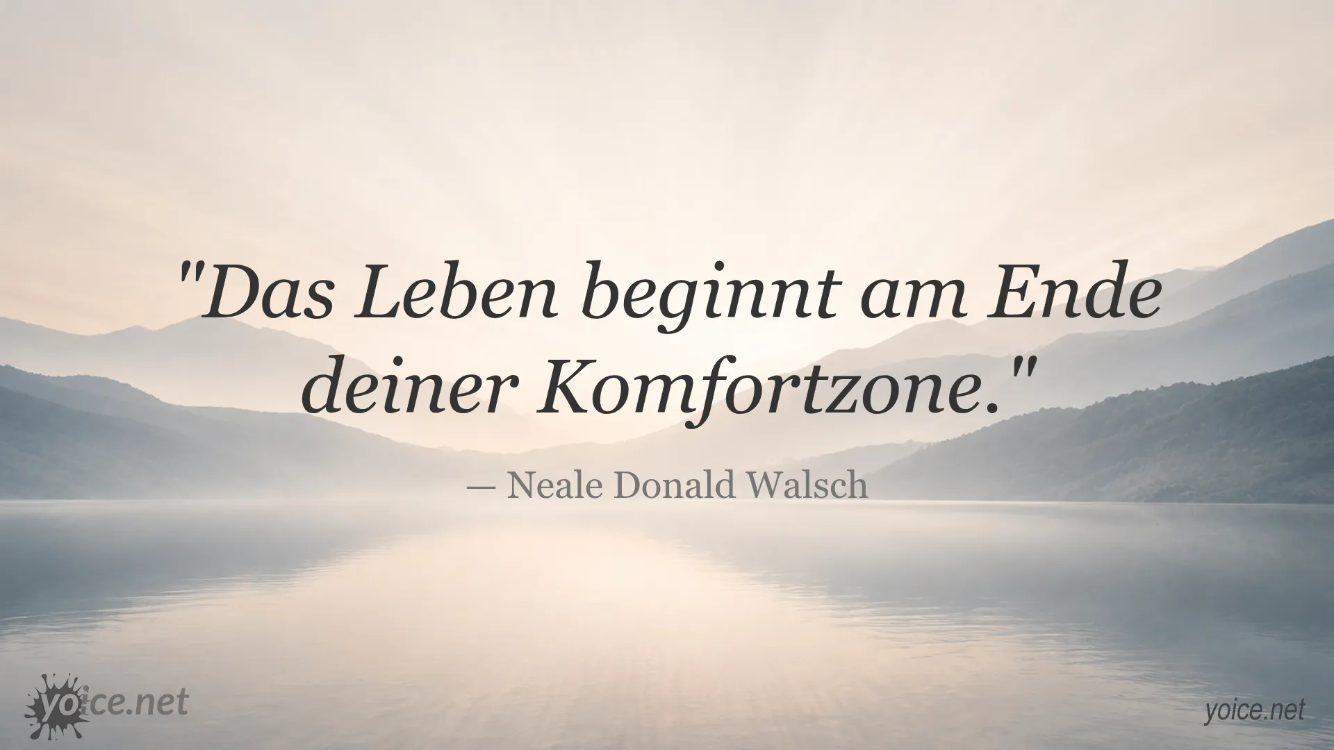 Inspirierendes Zitat von Neale Donald Walsch über das Leben und die Komfortzone