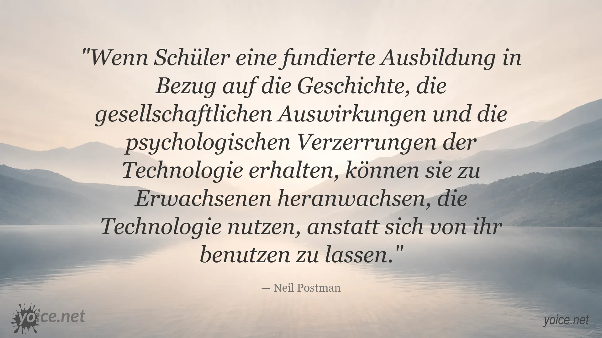 Neil Postman über Technologie und Bildung im Unterricht