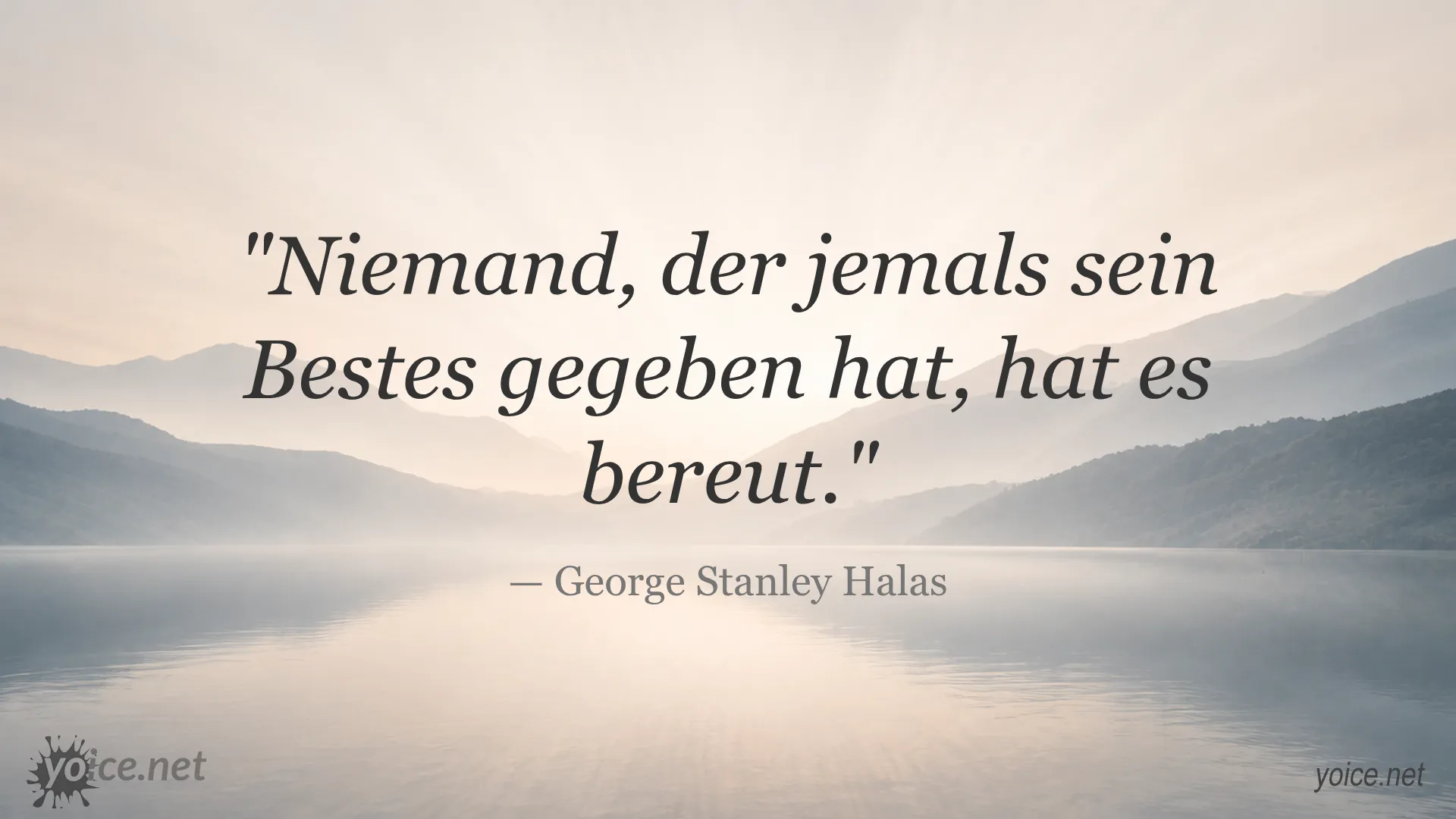 Inspirierendes Zitat von George Stanley Halas über das Beste geben