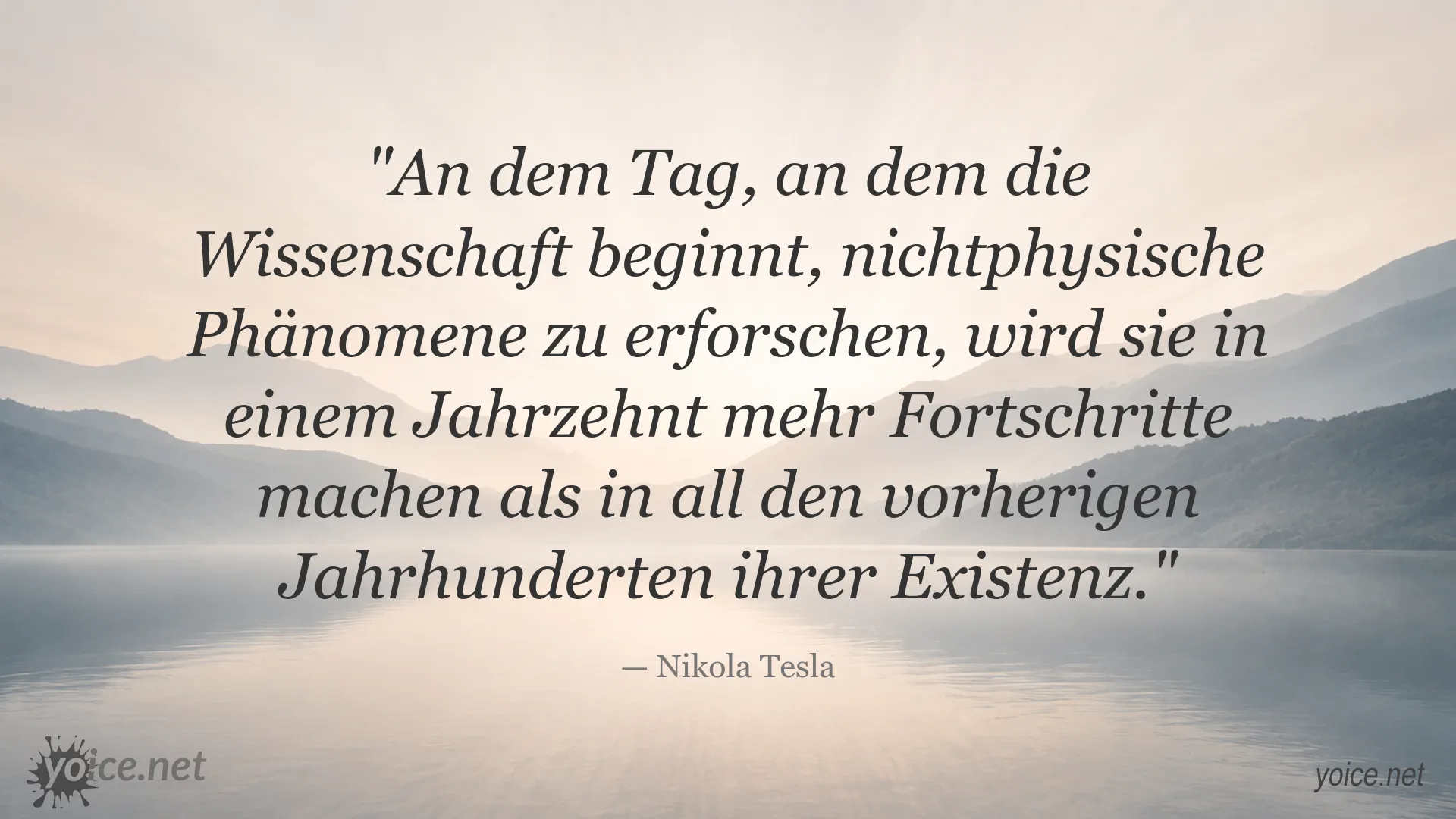 Inspirierendes Zitat von Nikola Tesla über Wissenschaft und Fortschritt
