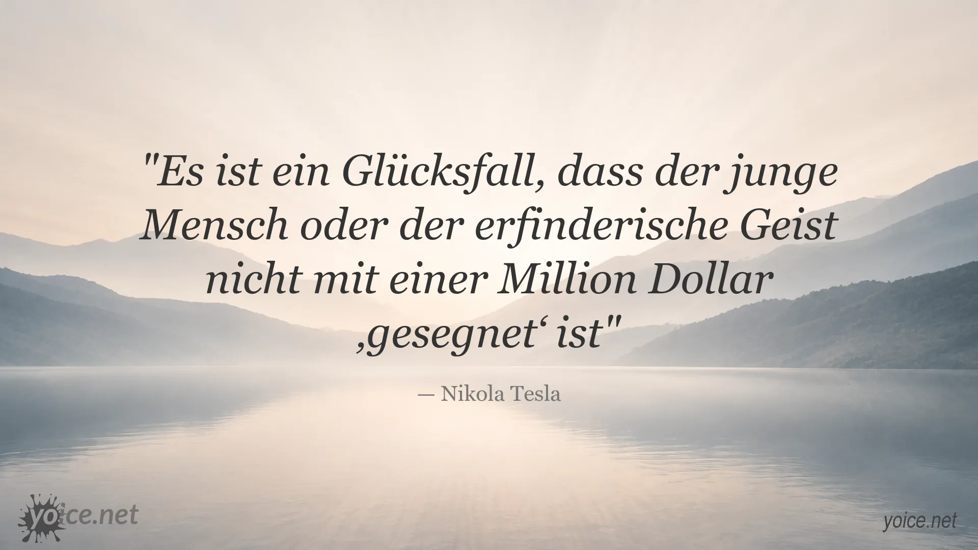 Inspirierendes Nikola Tesla Zitat über Erfindungsreichtum und Geld
