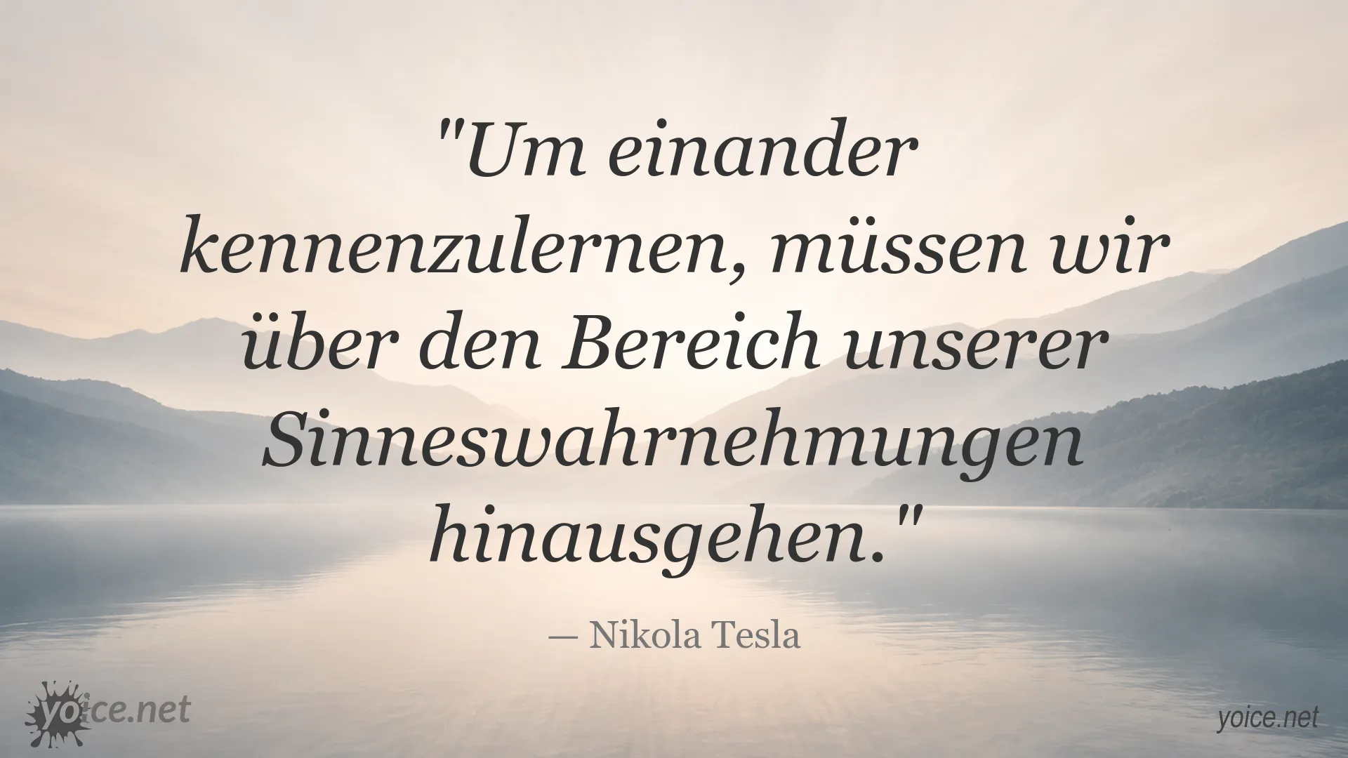 Inspirierendes Zitat von Nikola Tesla über Erkenntnis und die Grenzen der Wahrnehmung