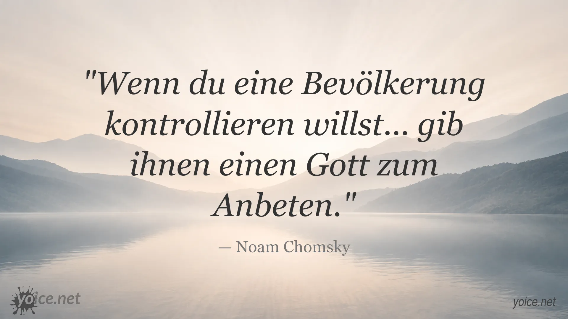 Zitat von Noam Chomsky über die Kontrolle einer Bevölkerung durch Religion