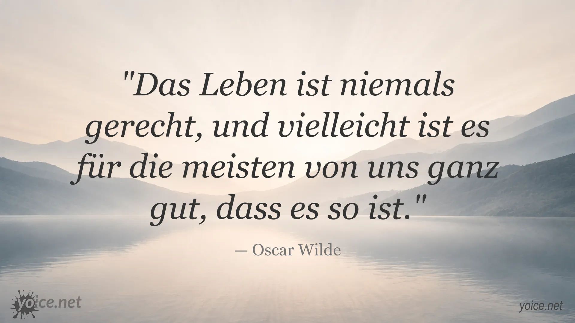 Zitatbild mit einem Lebenszitat von Oscar Wilde