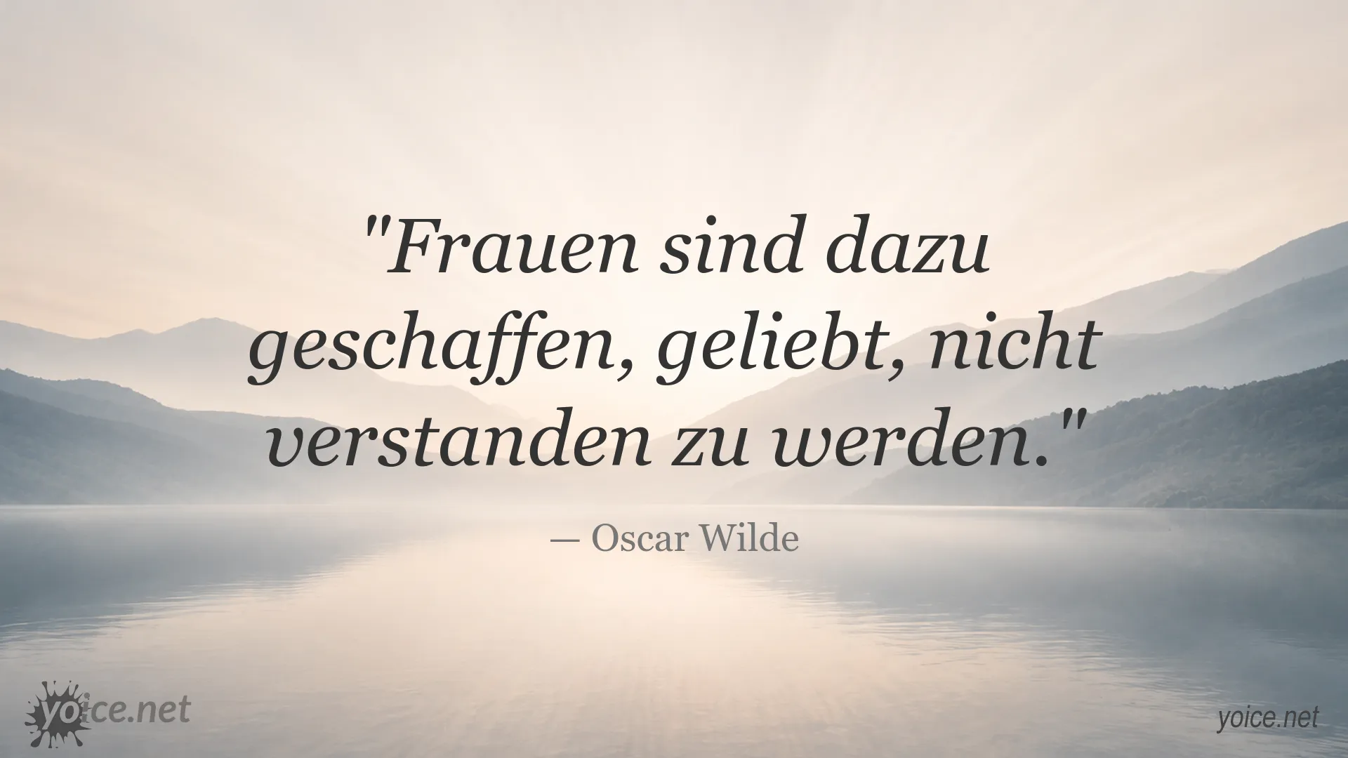 Zitatgrafik von Oscar Wilde über Frauen und Liebe