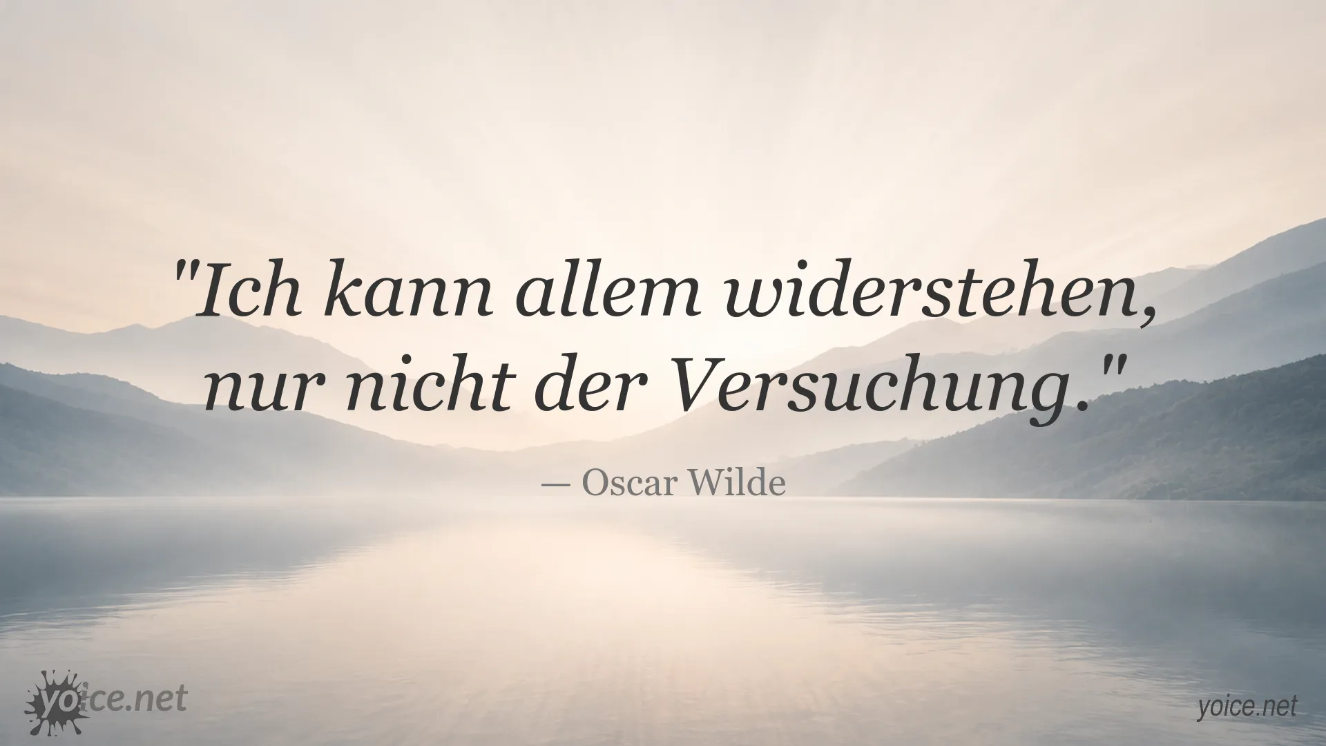 Oscar Wilde Zitat über Versuchung und Widerstandskraft