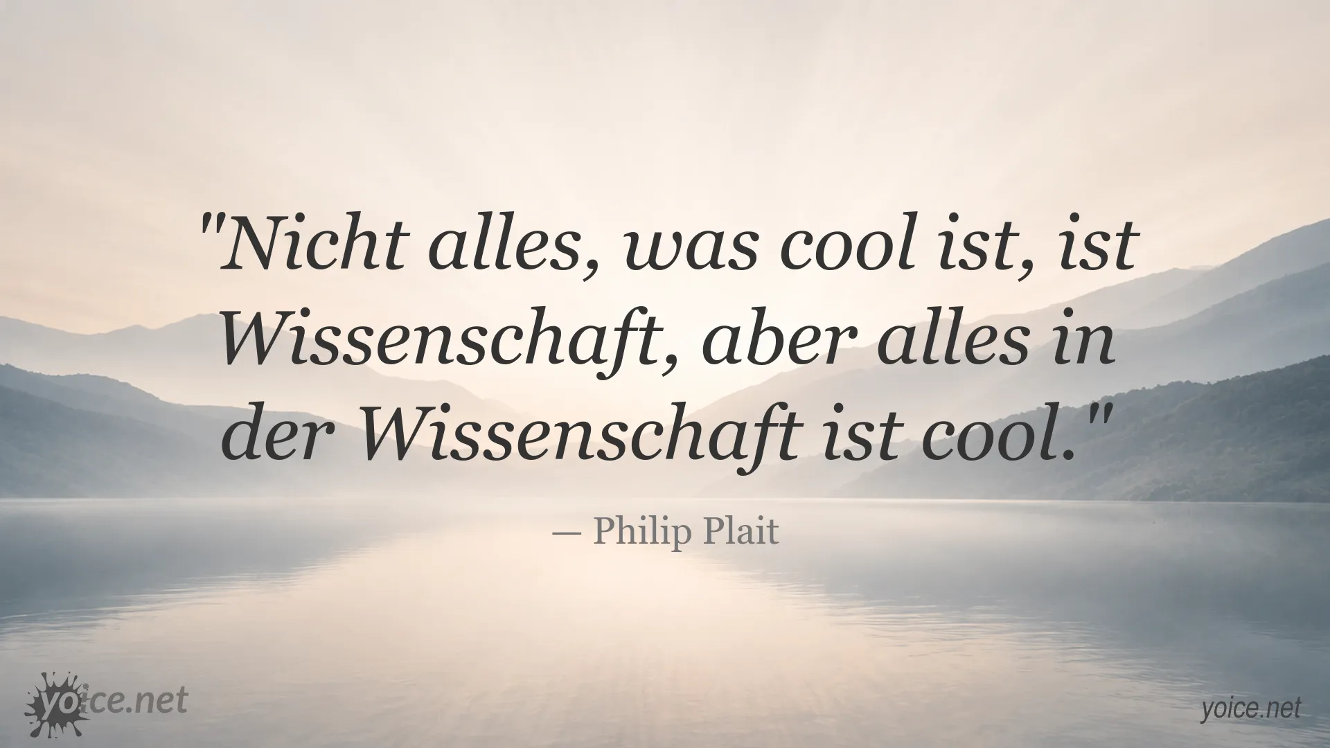 Zitatbild von Philip Plait über die Faszination der Wissenschaft