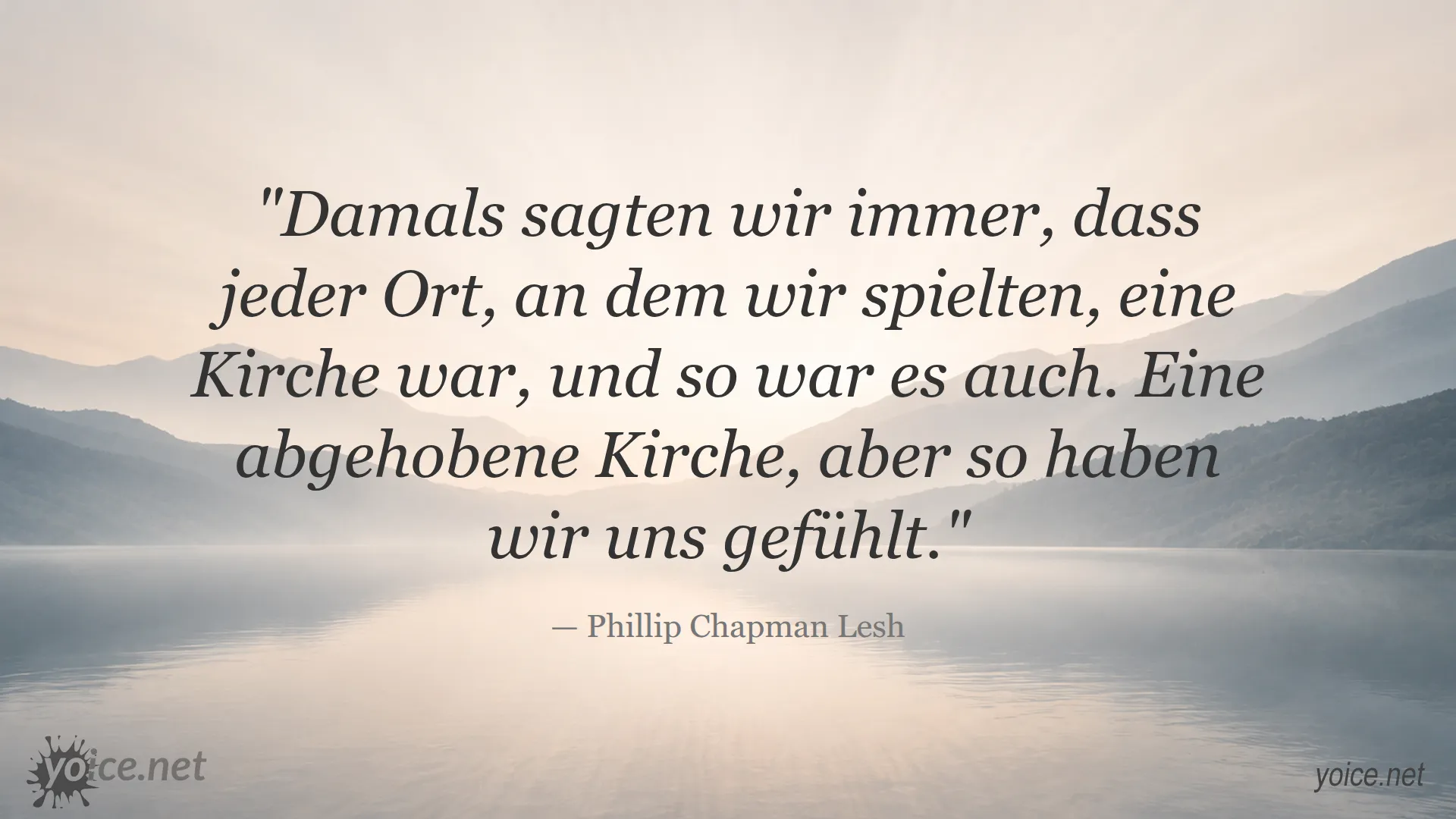 Zitat von Phillip Chapman Lesh über Musik als spirituelle Erfahrung