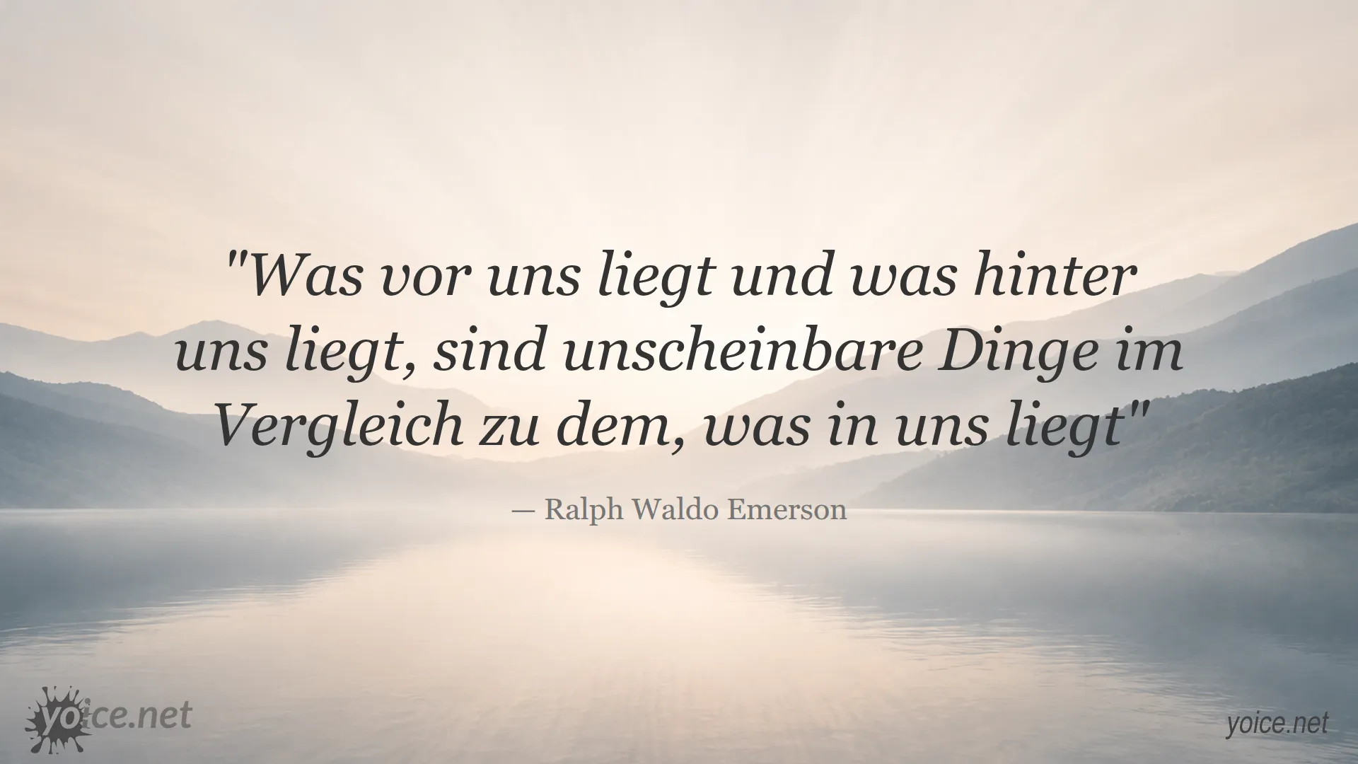 Zitat von Ralph Waldo Emerson über innere Stärke