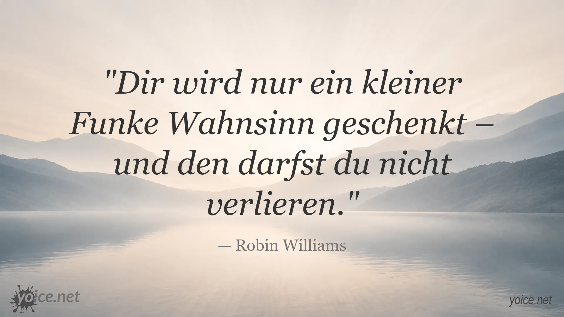 Robin Williams Zitat über den Funken Wahnsinn und seine Bedeutung