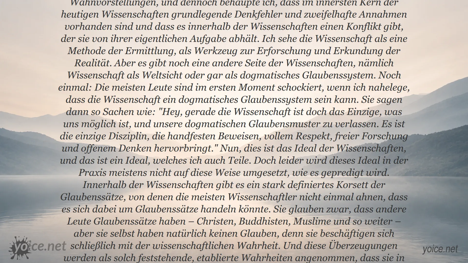 Rupert Sheldrake über Wissenschaftswahn und die verborgenen Grenzen der Wissenschaft