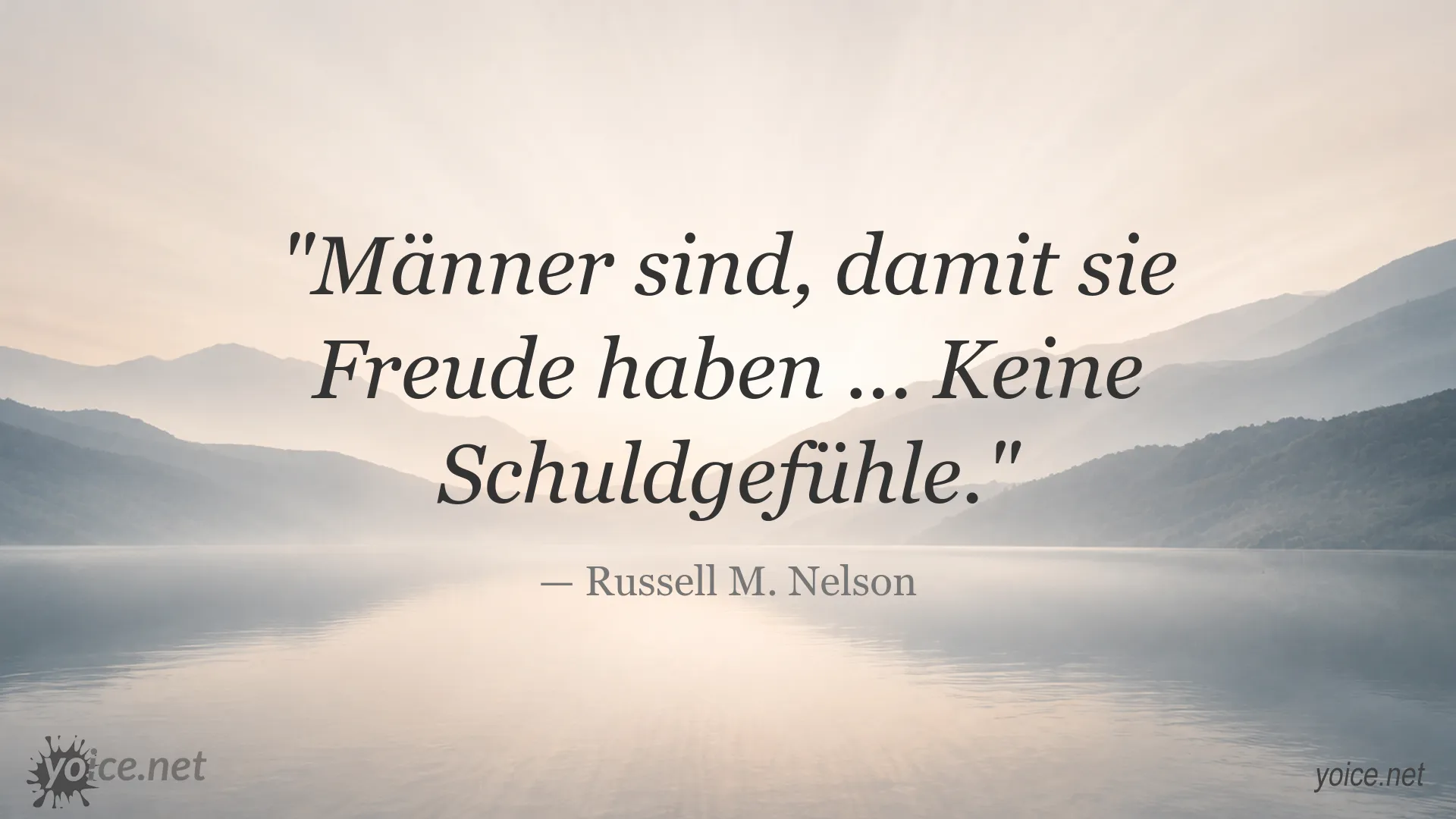 Zitatgrafik von Russell M. Nelson zum Thema Freude