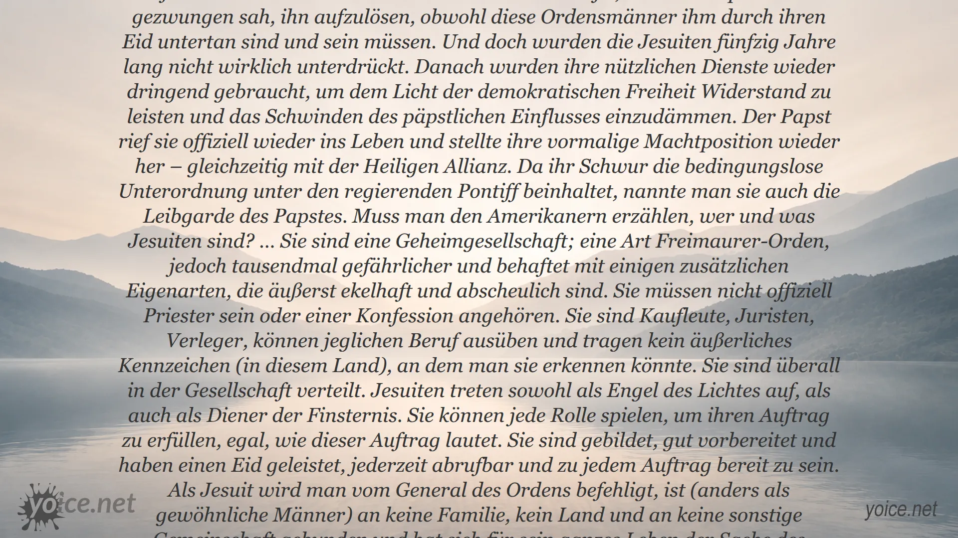 Zitat von Samuel Morse über die Jesuiten und ihre geheime Macht
