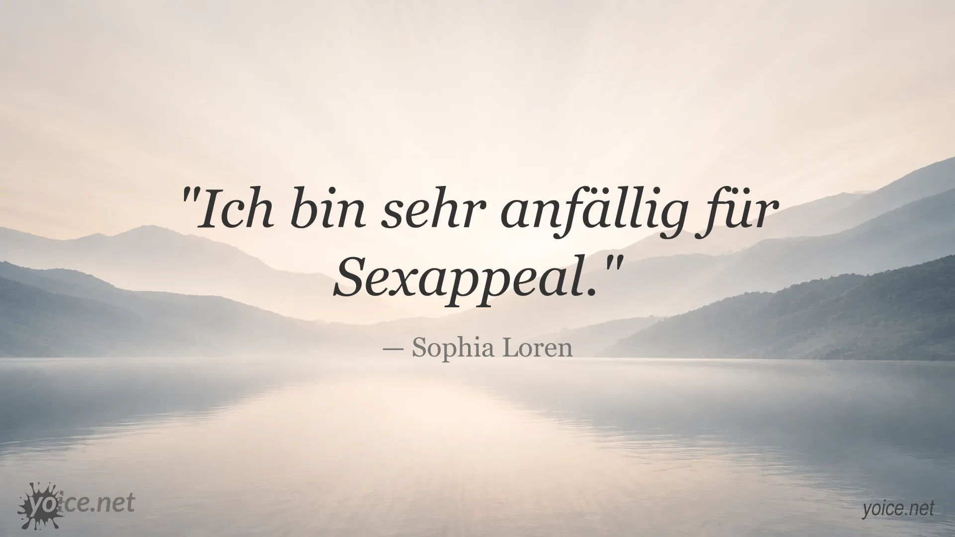 Sophia Loren Zitat über Sexappeal