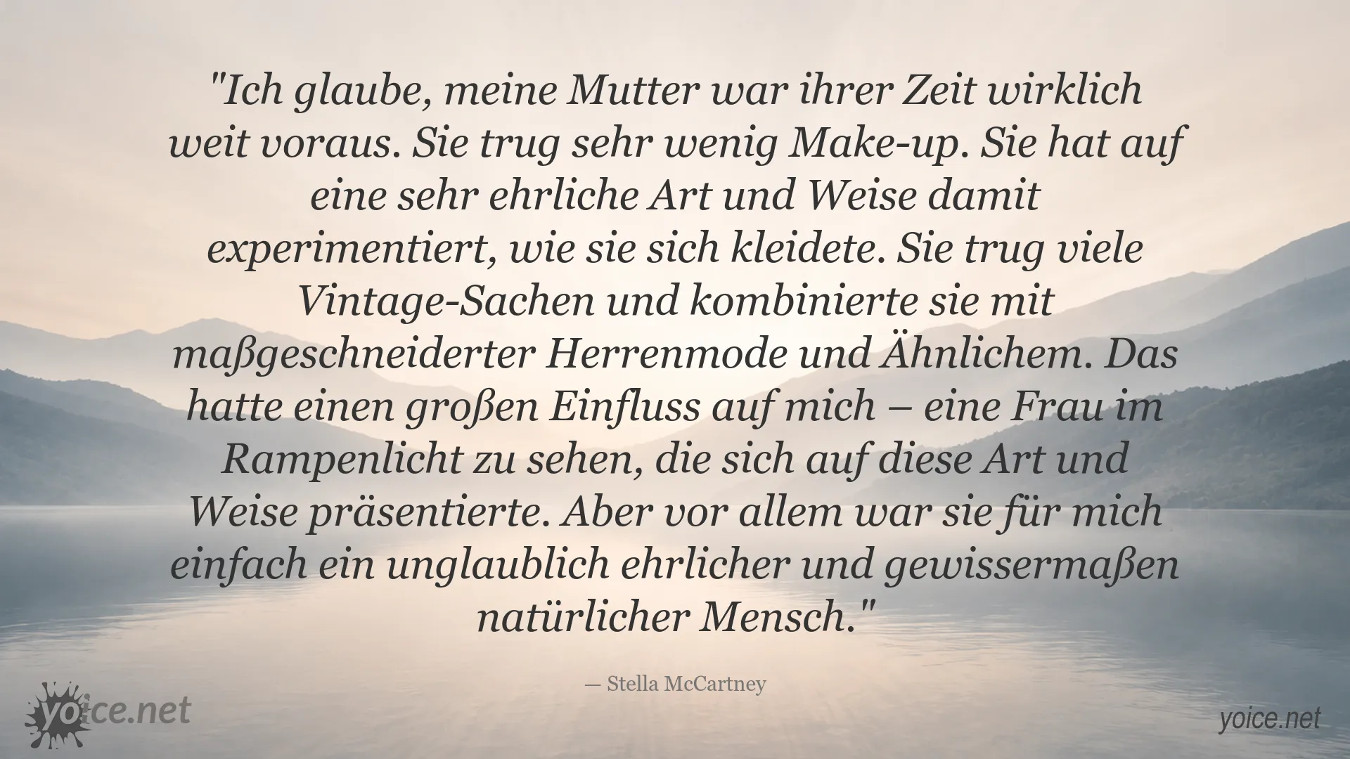 Stella McCartney über den ehrlichen Stil und die natürliche Ausstrahlung ihrer Mutter