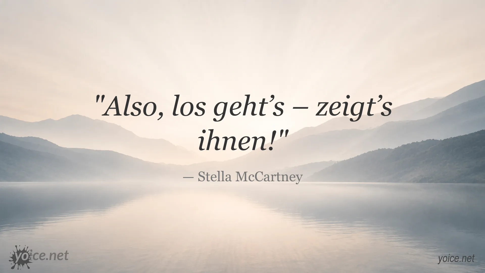 Inspirierendes Zitat von Stella McCartney als Grafik