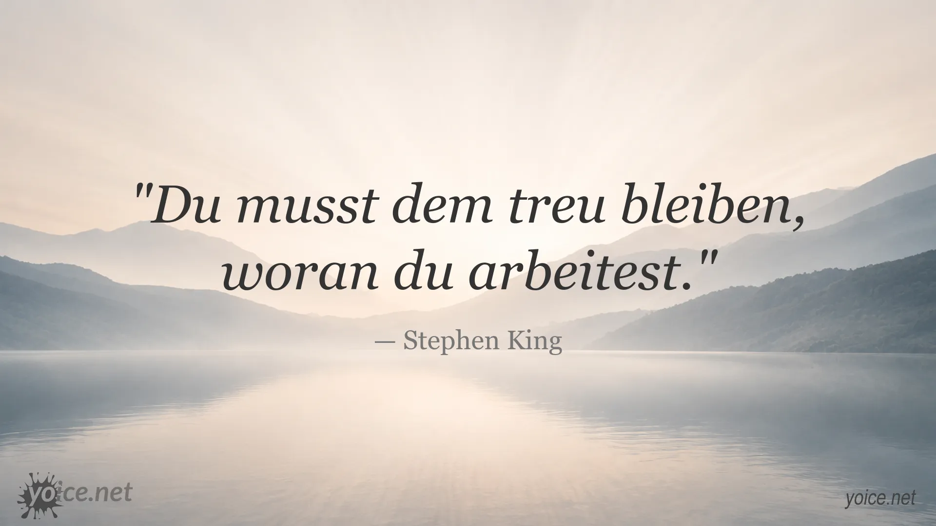 Inspirierendes Zitatbild von Stephen King