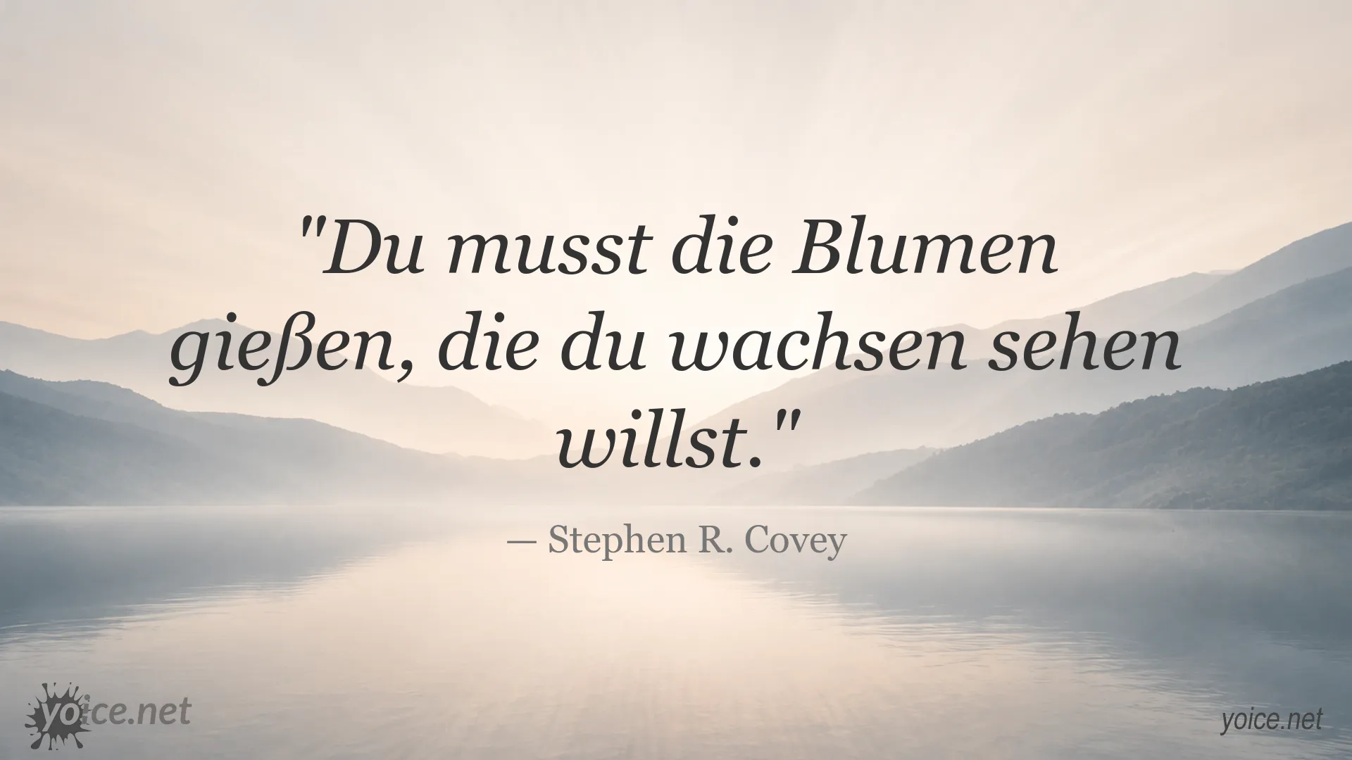 Inspirierendes Zitat von Stephen R. Covey über persönliches Wachstum
