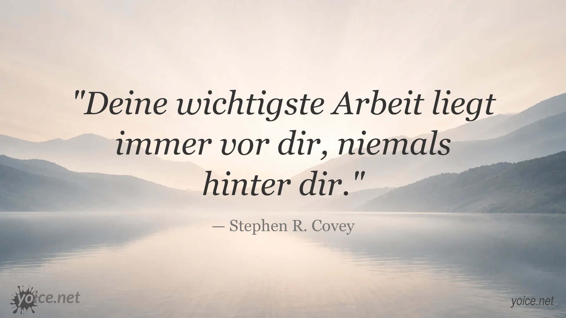 Inspirierendes Zitatbild von Stephen R. Covey