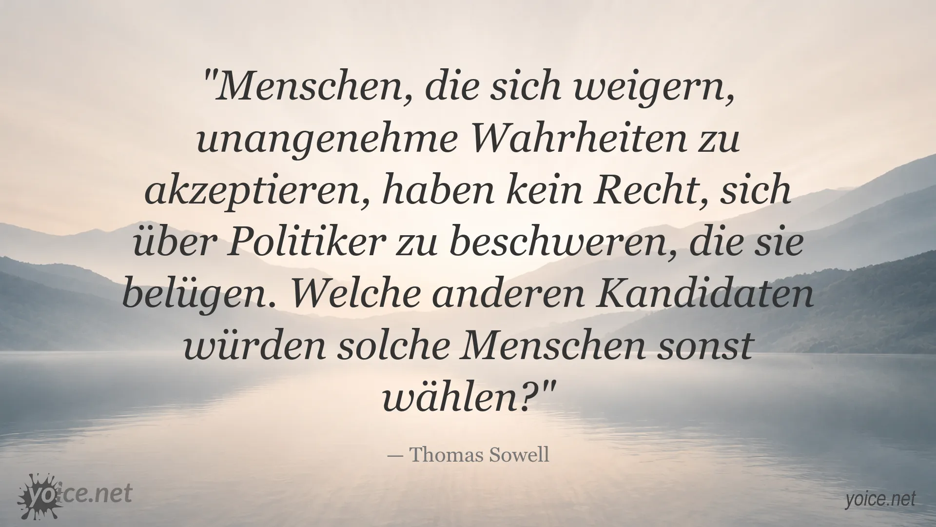 Zitat von Thomas Sowell über Wahrheit und politische Verantwortung in der Politik