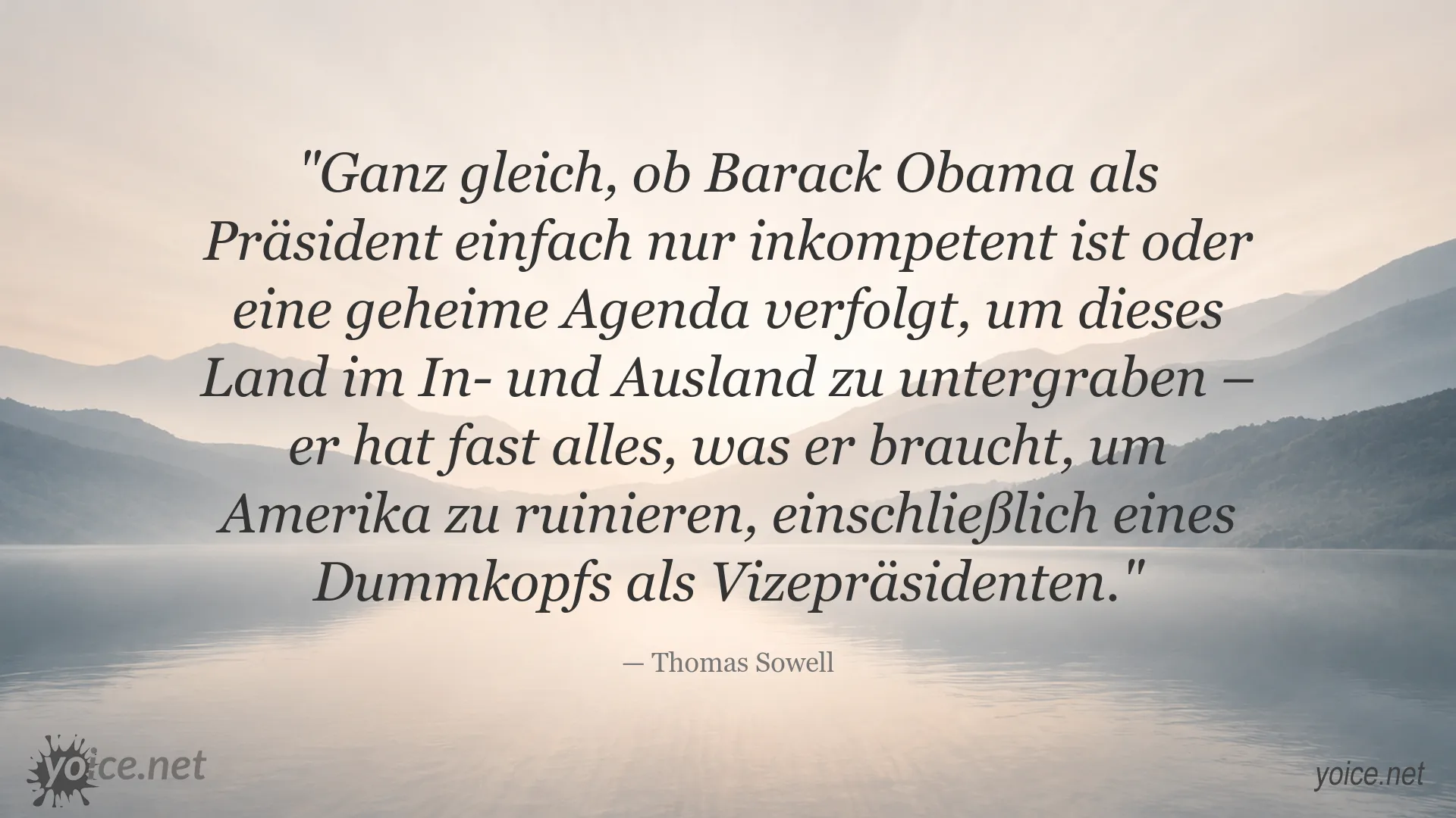 Thomas Sowell Zitat über Barack Obama