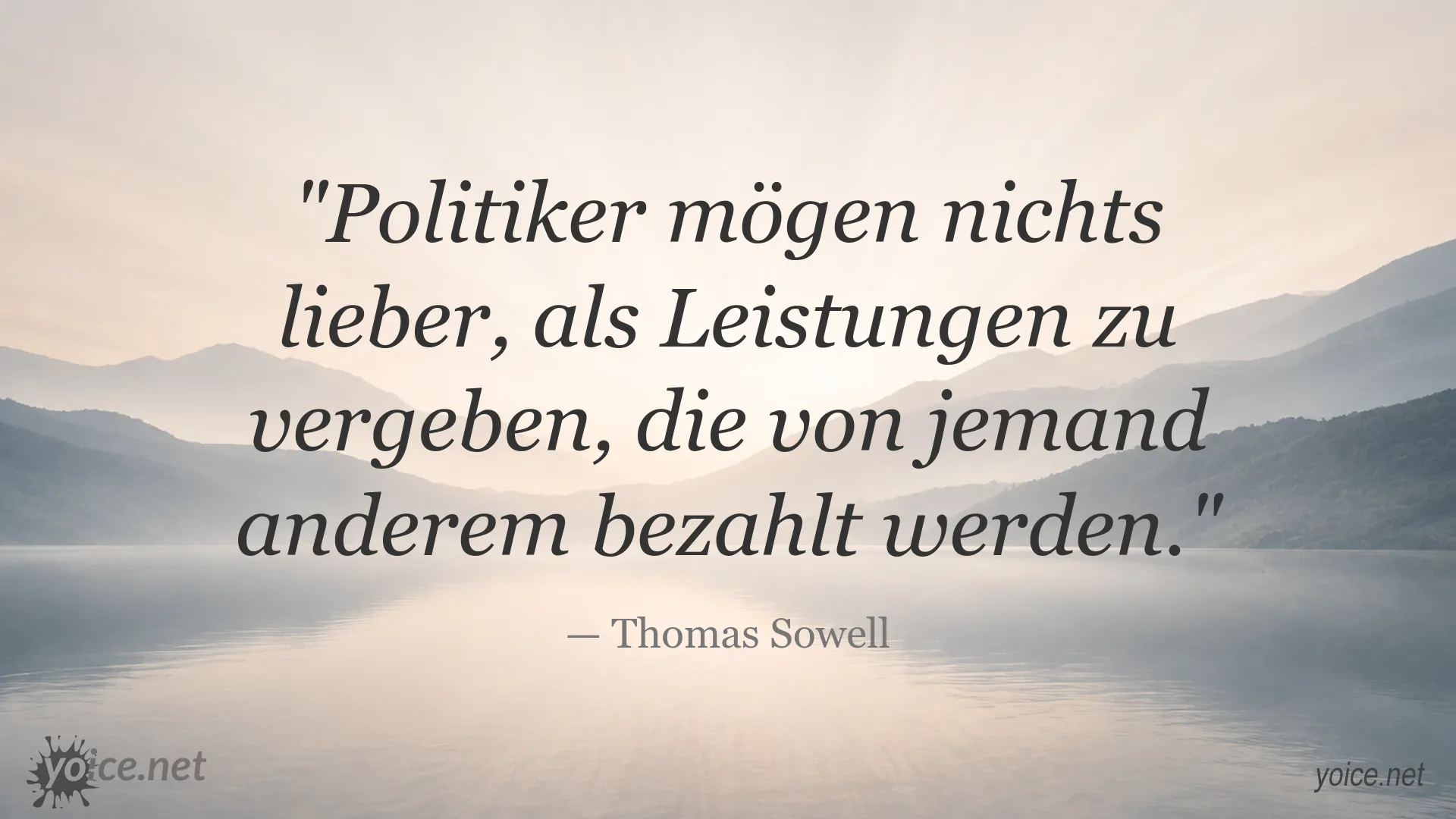 Thomas Sowell Zitat über Politiker, Leistungen und deren Bezahlung