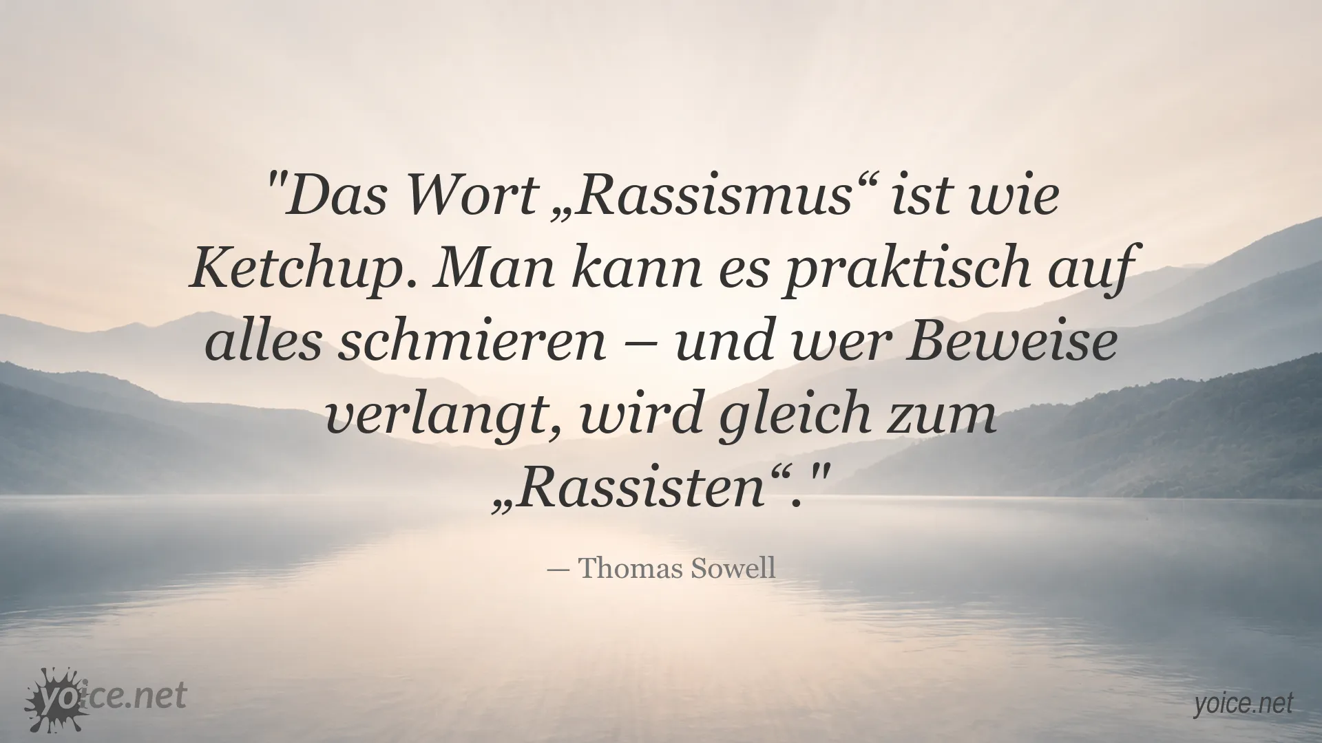 Zitat von Thomas Sowell über den Begriff Rassismus