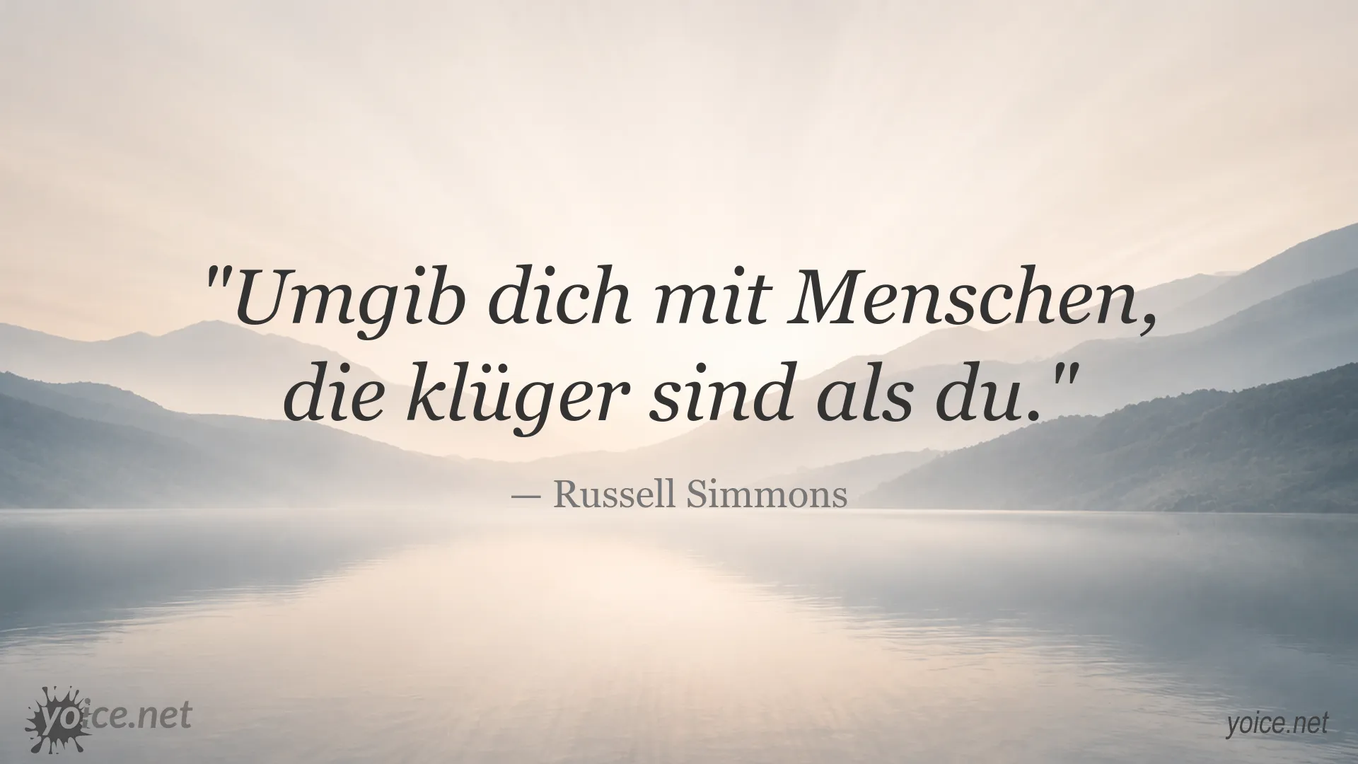 Zitatbild von Russell Simmons über den Umgang mit klügeren Menschen