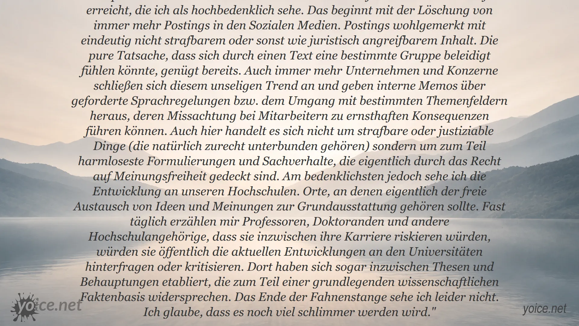 Zitat von Vince Ebert über die gefährliche Entwicklung der politischen Korrektheit in der Gesellschaft