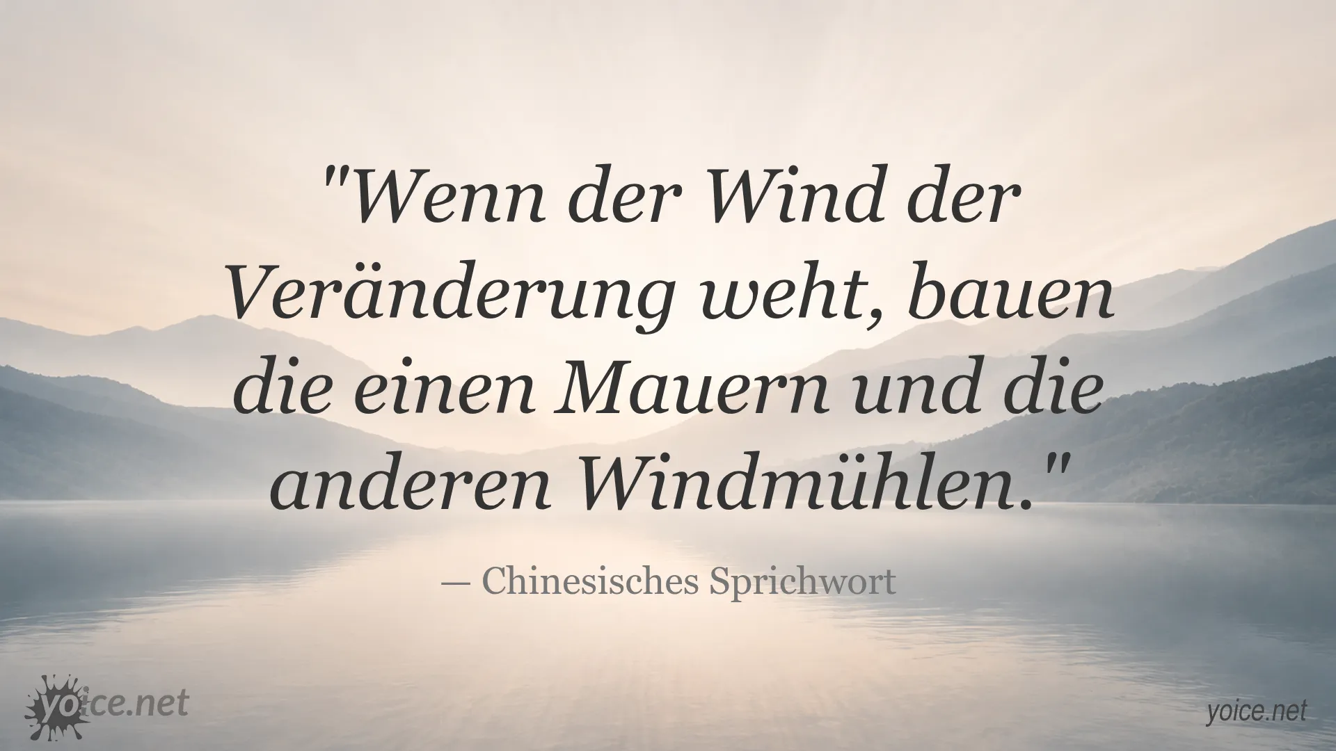 Zitat von einem chinesischen Sprichwort über Veränderung und Anpassung