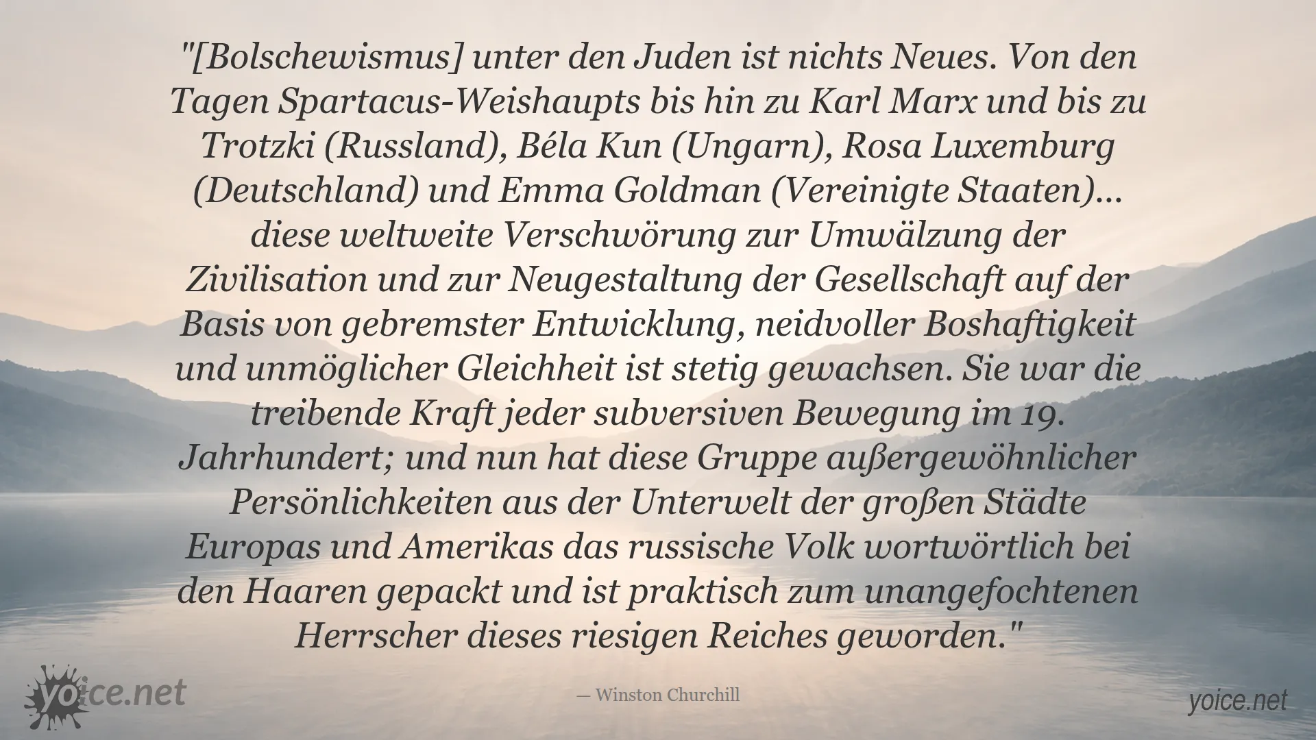 Zitat von Winston Churchill über Bolschewismus, Revolution und deren Einfluss in Europa und Amerika