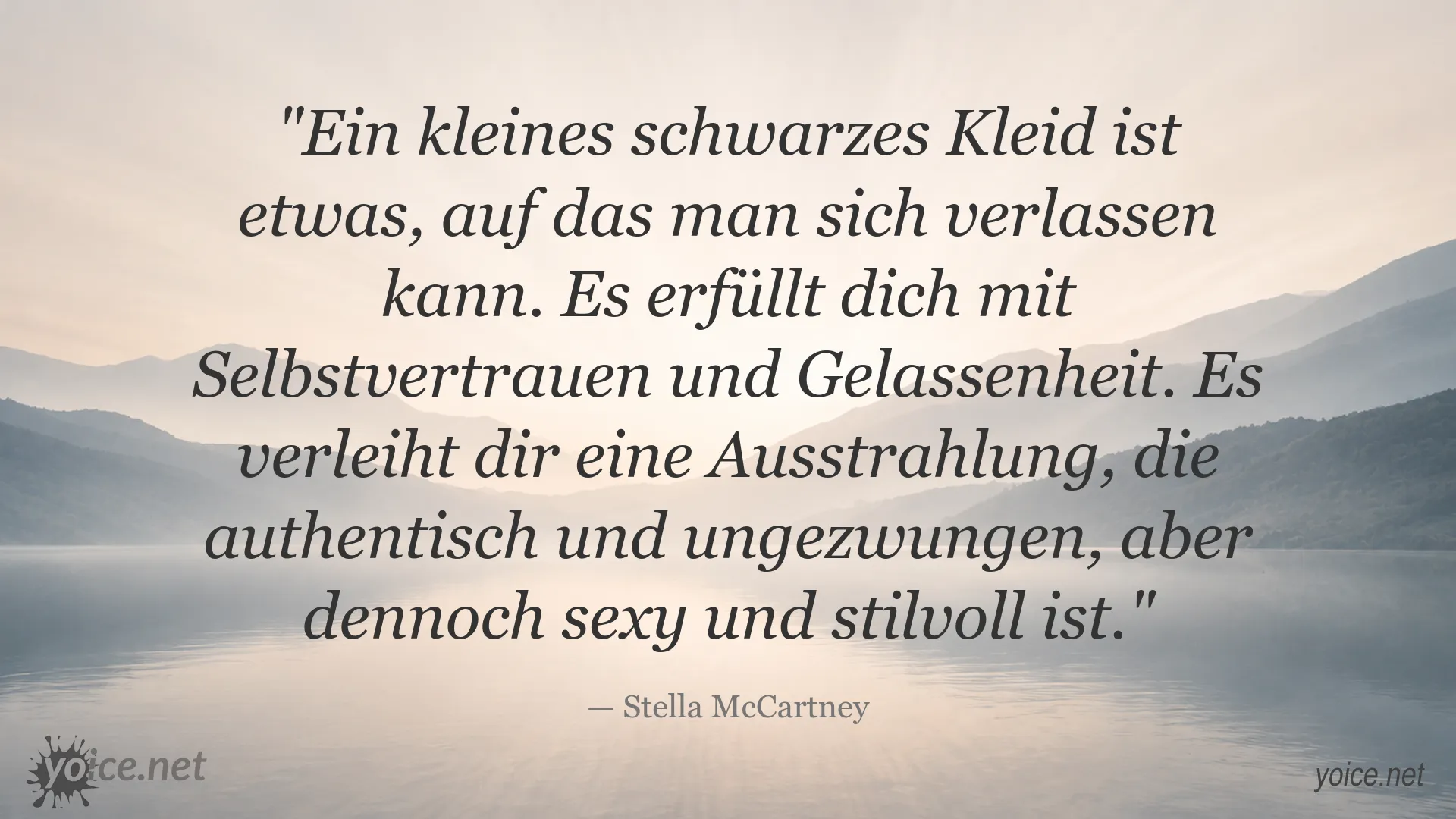 Stella McCartney Zitat über das kleine Schwarze