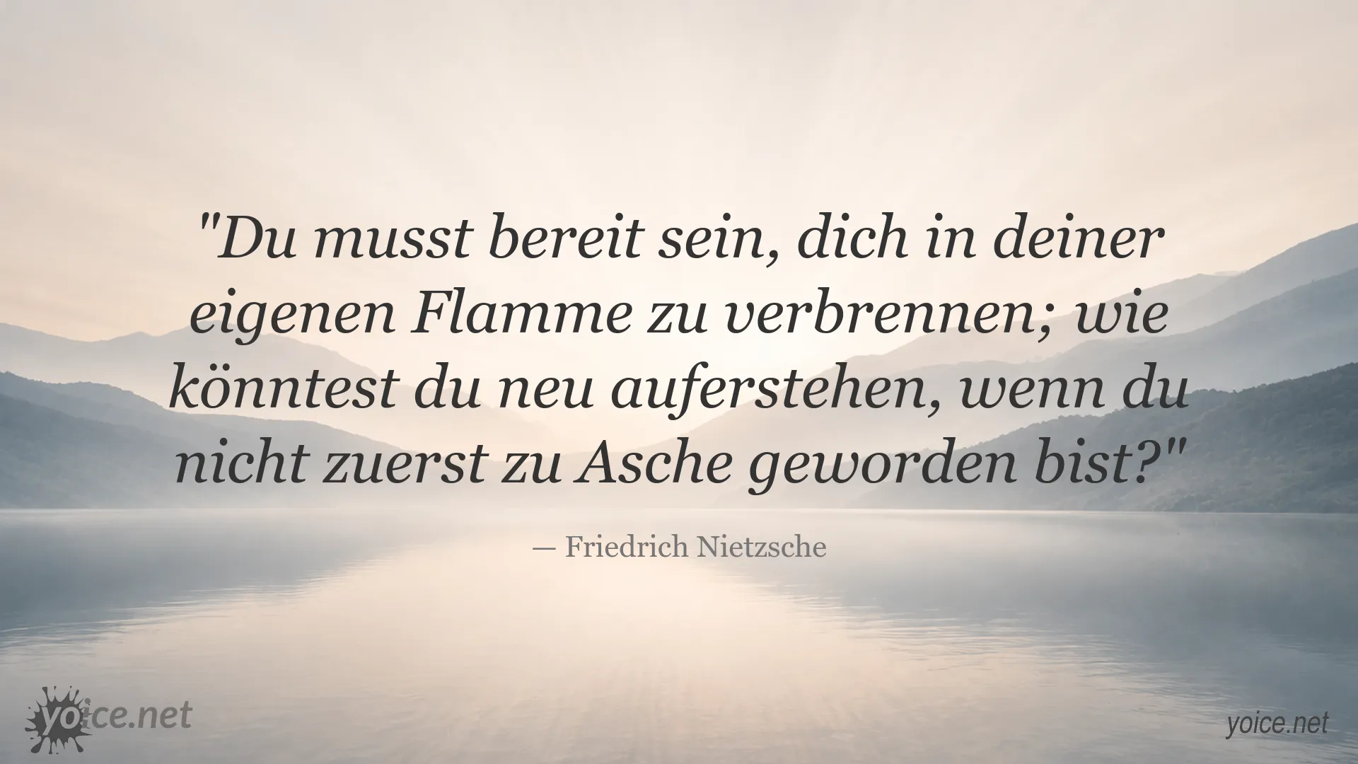 Inspirierendes Zitat von Friedrich Nietzsche über Erneuerung und Selbstüberwindung