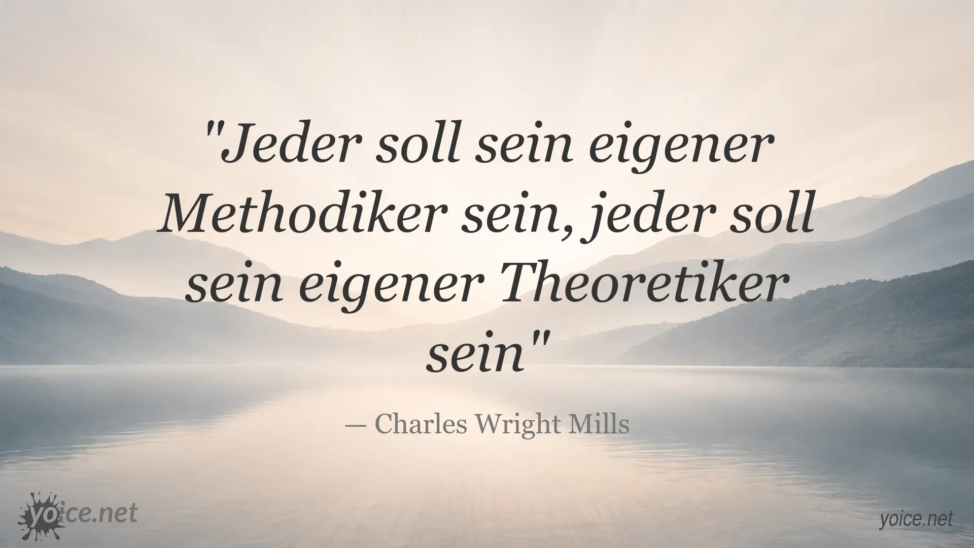Zitatgrafik mit einem Zitat von Charles Wright Mills
