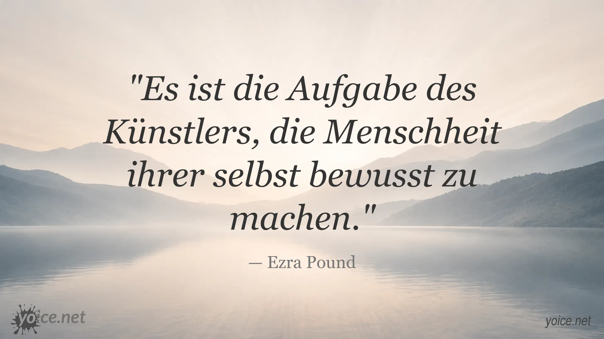 Zitat von Ezra Pound über die Aufgabe und Rolle des Künstlers