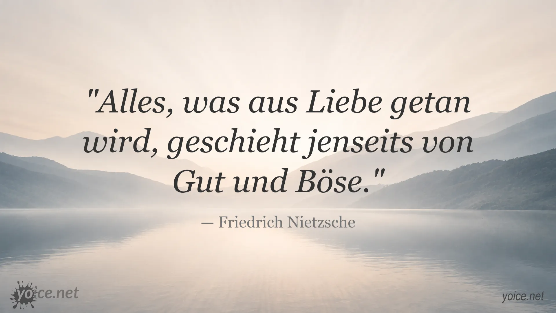 Inspirierendes Zitat von Friedrich Nietzsche über die Liebe
