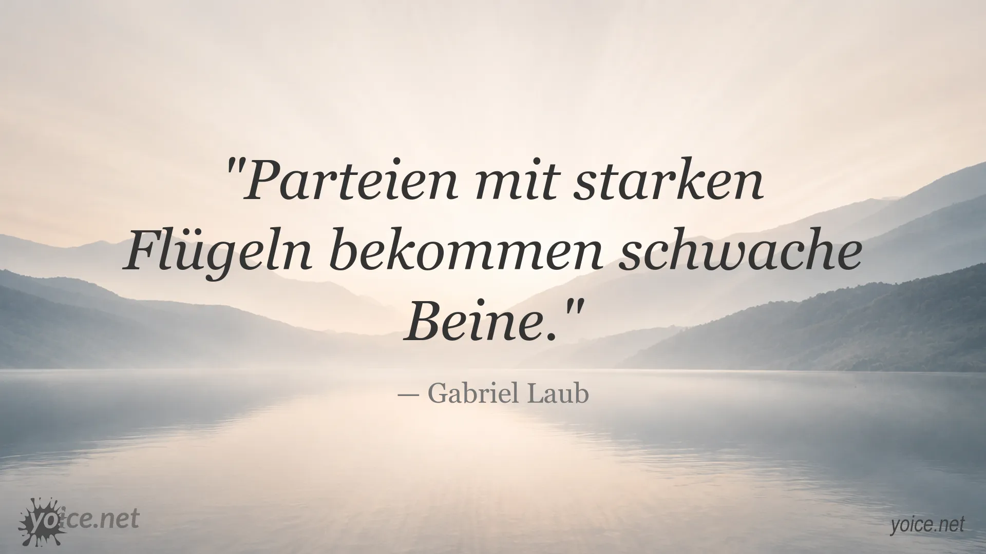 Zitat von Gabriel Laub über Parteien und starke Flügel