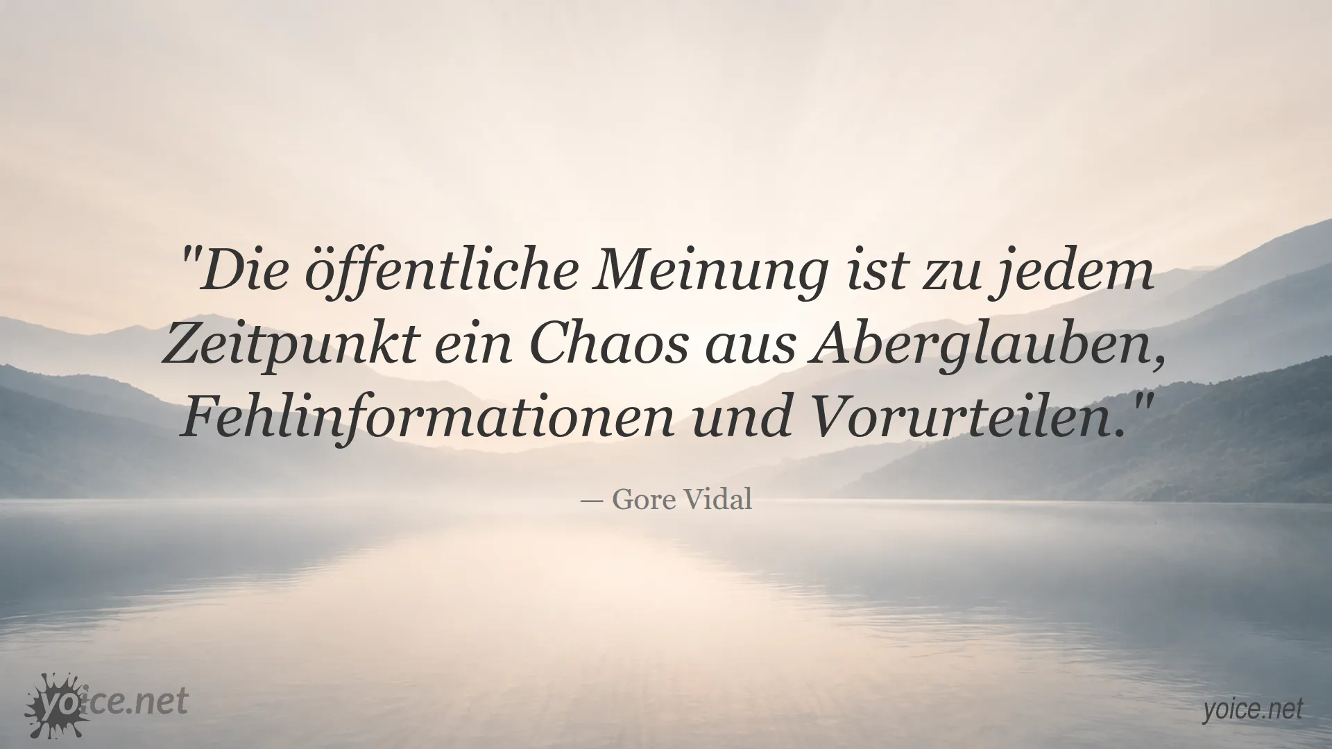Zitat von Gore Vidal über öffentliche Meinung, Aberglauben, Fehlinformationen und Vorurteile