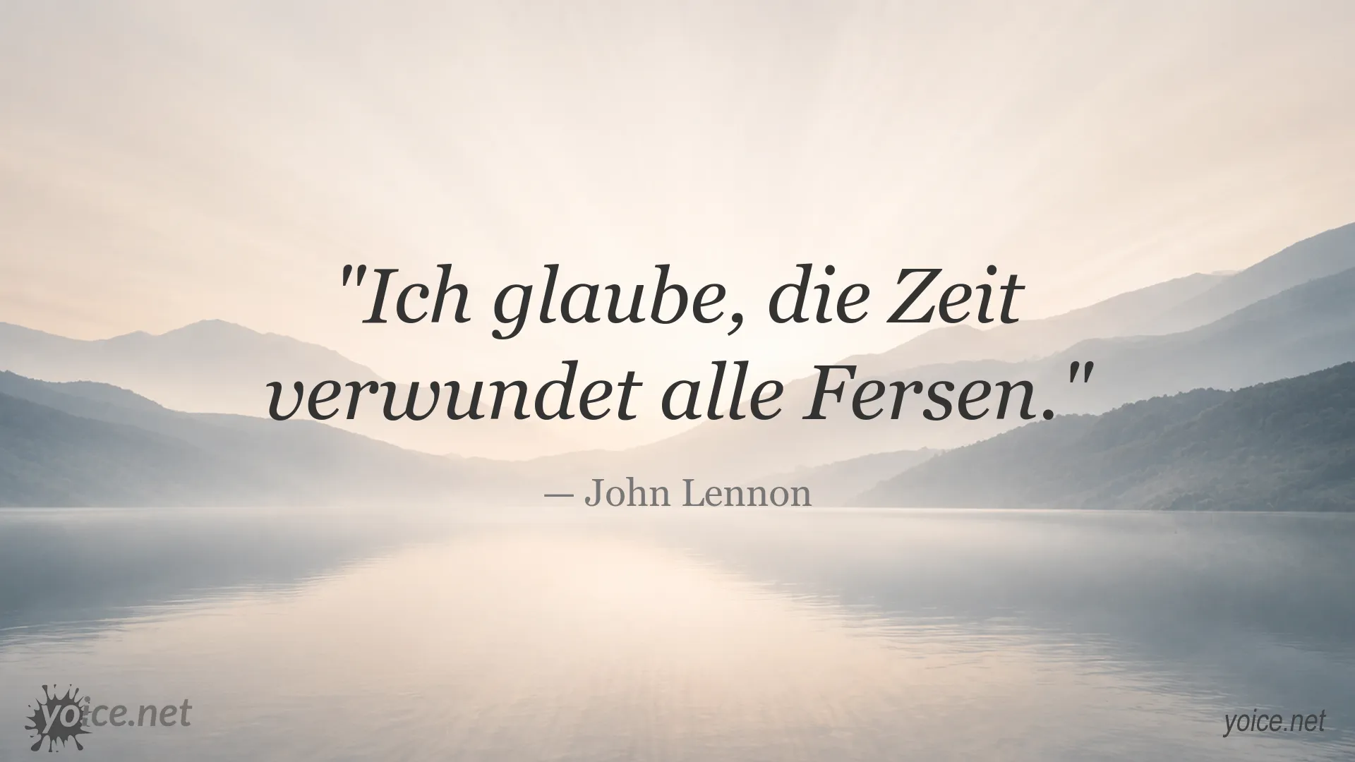 Zitatgrafik mit einem Zitat von John Lennon