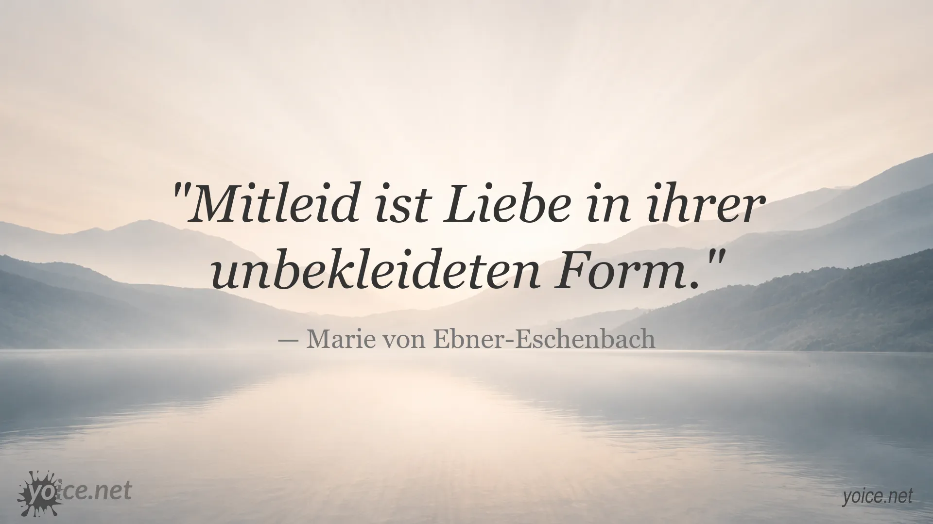 Inspirierende Zitatgrafik von Marie von Ebner-Eschenbach