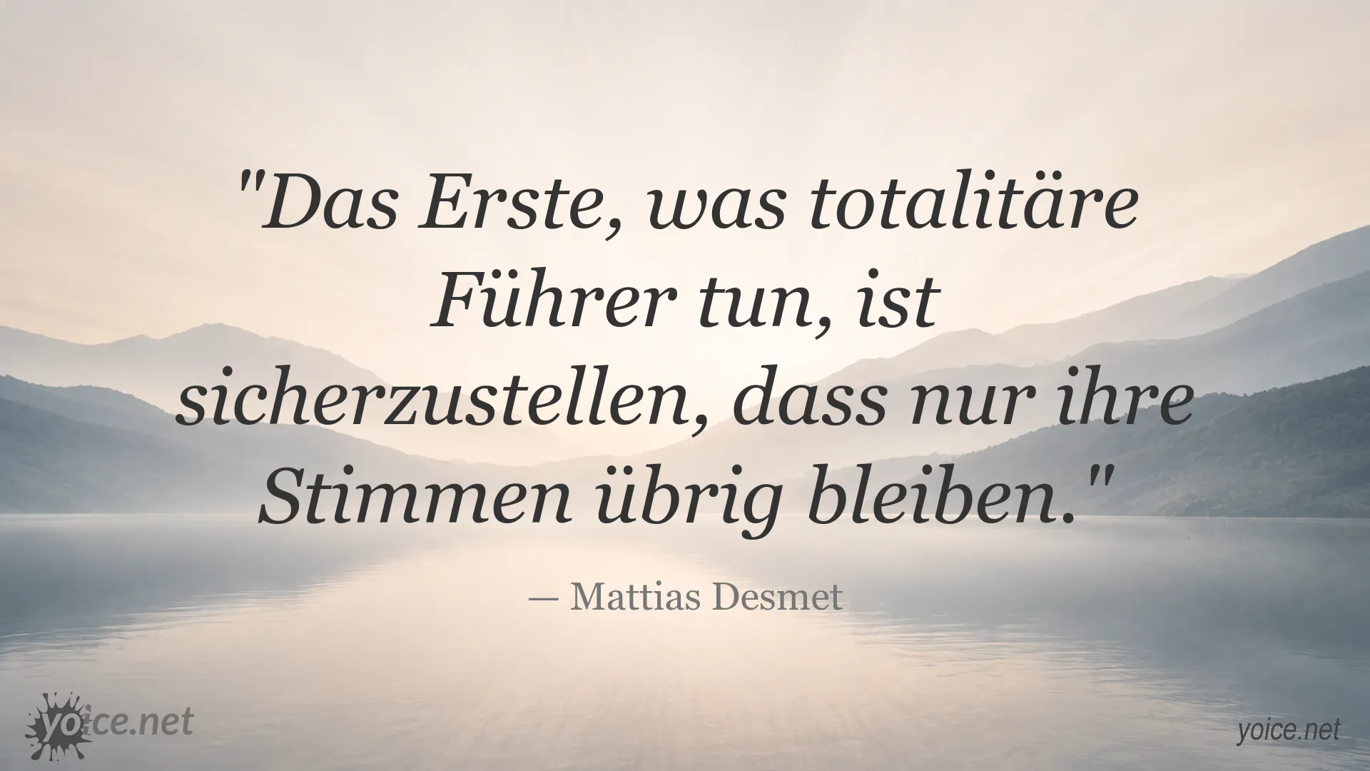 Zitat von Mattias Desmet über totalitäre Führer