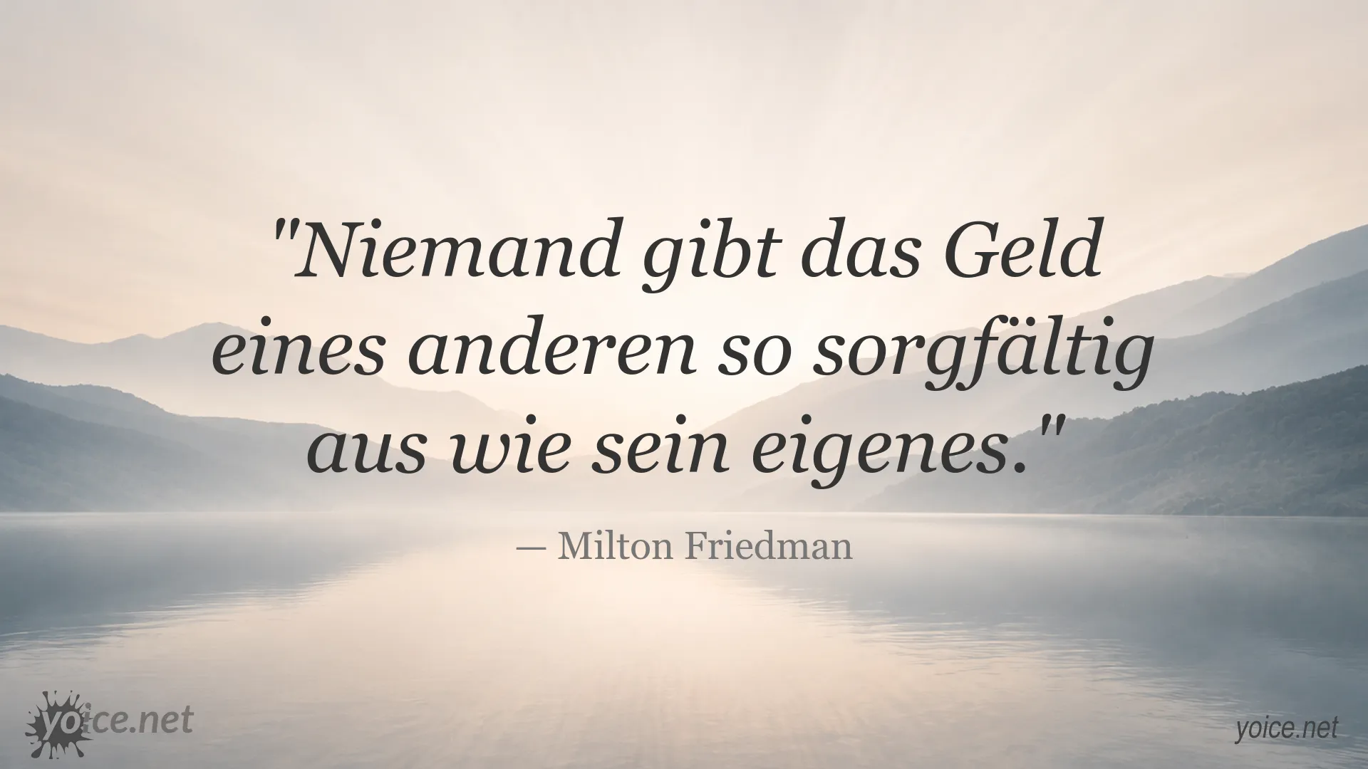Zitatbild mit einem Zitat von Milton Friedman